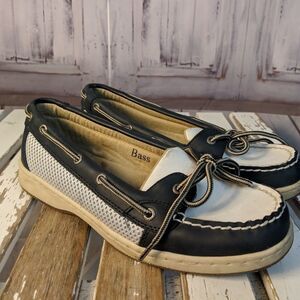 Bass moore womens flats comfort loafers boats shoe